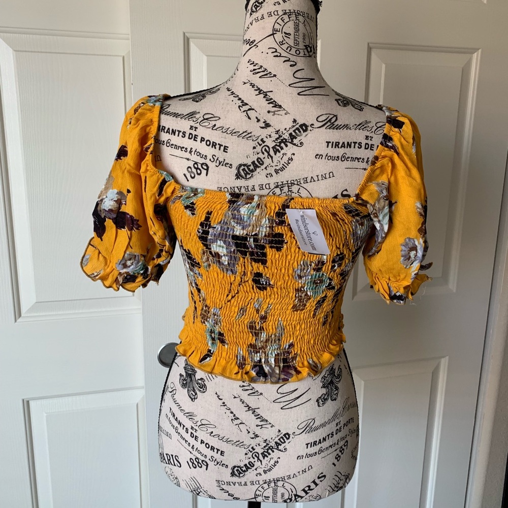 Windsor Mustard Crop Top - Picture 4 of 6